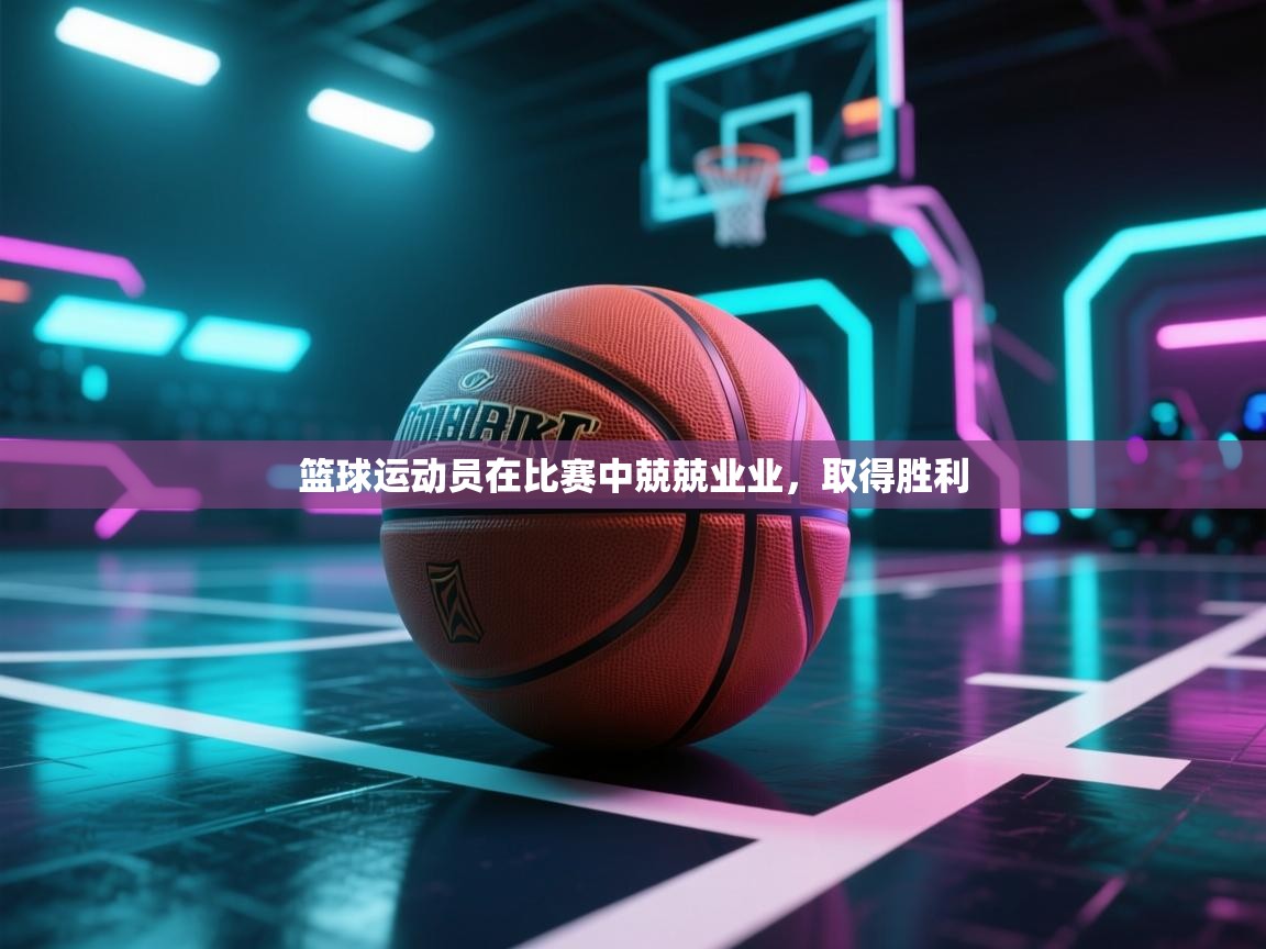 篮球运动员在比赛中兢兢业业，取得胜利